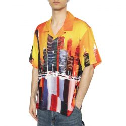 Huf-Concrete Jungle S/S Woven Top - Camicia Maniche Corte Uomo Multicolore