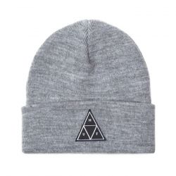 Huf-Essentials TT Beanie Grey Heather - Cappellino a Cuffia Grigio