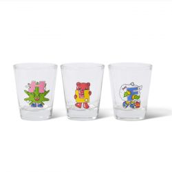 Huf-Huf Kawaii Buddies Shot Glass Set Multi - Set da Tre Bicchieri Multicolore
