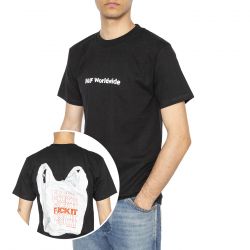 Huf-HUF Merida T-Shirt Black - Maglietta Girocollo Uomo Nera-TS02410