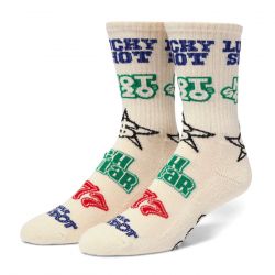 Huf-Lucky Crew Sock Natural - Calzini Multicolore