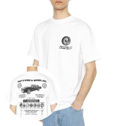Huf-Rim & Wheel Inc S/S Tee - Maglietta Girocollo Uomo Bianca