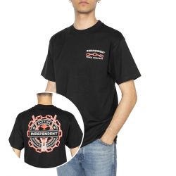 Independent-T-shirt Anytime Anywhere Chain Black - Maglietta Girocollo Uomo Nera-INA-TEE-7223