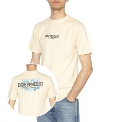 Independent-T-shirt Indepenetentiary - Maglietta Girocollo Uomo Beige-INA-TEE-7292