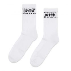 Iuter-Chain Socks White-23SISX08