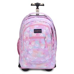 JANSPORT-Driver 8 Neon Daisy Carry-On Backpack - Zaino Valigia Trolley Viola Multicolore