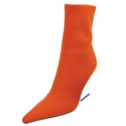 Jeffrey Campbell-W' Compass Orange Neoprene Silver Fabric Sandals-JCS28223-D2-ORA