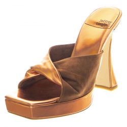Jeffrey Campbell-Hollyweird Rose Gold Natural Suede - Sandali Donna Rosa