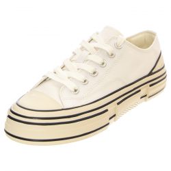 Jeffrey Campbell-JC Play Endorphin-H Canvas White Shoes