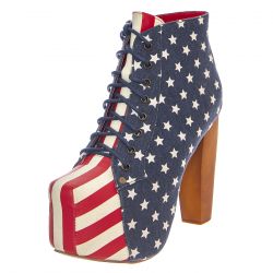 Jeffrey Campbell-Lita Fab Stars Stripes - Stivaletti Donna Multicolore-LITA-FAB-STARS