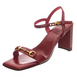 Jeffrey Campbell-Lively Red Gold Sandals