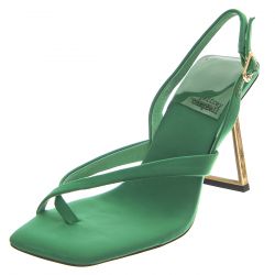 Jeffrey Campbell-Mercantile Green Neonprene Gold - Sandaldi Donna Verdi