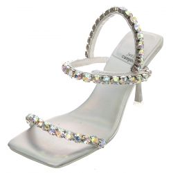 Jeffrey Campbell-Saints Silver Metallic Pu - Sandali Donna Argento-JCSJC-927-10-12-SIL