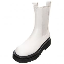 Jeffrey Campbell-Womens Tanked Ice White Boots-JCSJCD034111-WHT