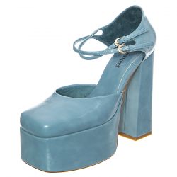 Jeffrey Campbell-W' Leila Blue Patent Shoes