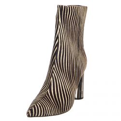Jeffrey Campbell-Lustful Hair Boots - Black / White - Stivali Donna Multicolore-JCS9918C01HAI-BKWH