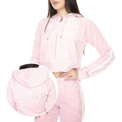 JUICY COUTURE-W' Contrast Madison Almond Blossom Hoodie-JUCJCWA122075-ALM