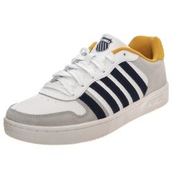 K-SWISS-Court Pasilades White / Navy / Gold Shoes-06931-856-M