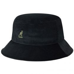 Kangol-Cord Bucket Hat - Black - Cappello da Pescatore Nero