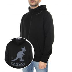 Kangol-M' Essential Black Zipped Hoodie