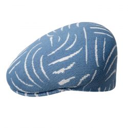 Kangol-Swerve 504 Denim Blue / White - Cappello a Coppola Blu