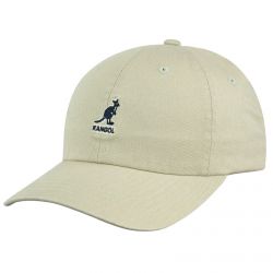 Kangol-Washed Baseball Khaki Hat