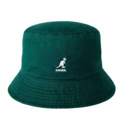 Kangol-Washed Bucket Hat - Cappellino Verde