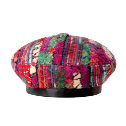 Kangol-Wooly Squiggle Beret Pink - Berretto Multicolore