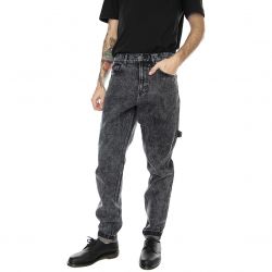 Karl Kani-Mens Retro Moon Grey Denim Jeans-KRCKM213-034-1
