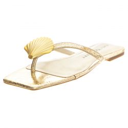KATE PERRY-The Camie Shell Sandal Gold