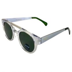 KOMONO-Dreyfuss Clear / Silver UV 400 Protection Silver Sunglasses - Occhiali da Sole Argento-KOM-S1914