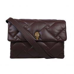 KURT GEIGER-Kensington Brown Leather Crossbody Bag-KGA4708630109-30