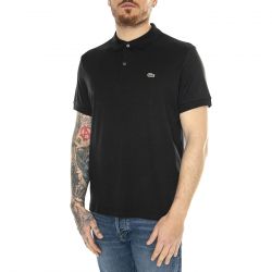 Lacoste-Basic Mc-031 Polo Shirt Black - Polo Uomo Nera-DH2050-031