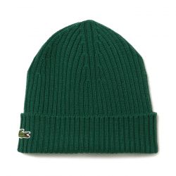 Lacoste-Berretto RB0001-132 Beanie Hat - Cappellino a Cuffia Verde