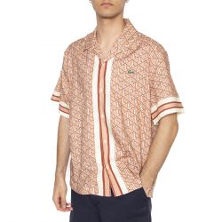 Lacoste-Camicia M/C F9I Multicolor - Camicia Maniche Corte Uomo Multicolore
