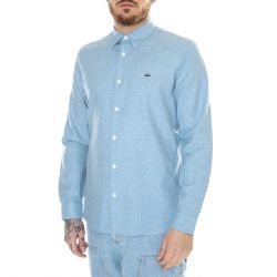 Lacoste-Camicia M/L FV2 Blue Shirt