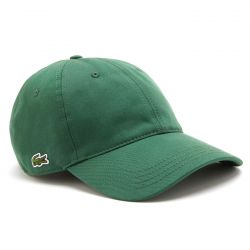 Lacoste-Cappellino-132 Hat Green - Cappellino con Visiera Verde
