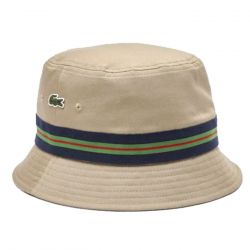 Lacoste-Cappellino CB8 Beige Bucket Hat