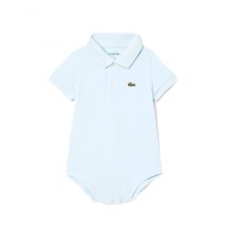 Lacoste-Completo Regalo T01 Babysuit Blu - Tutina Body Neonato Blu