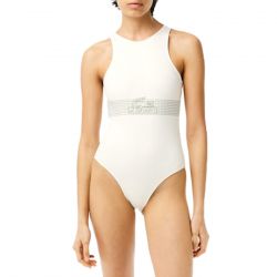 Lacoste-W' Costume 70V White One-Piece Swimsuit