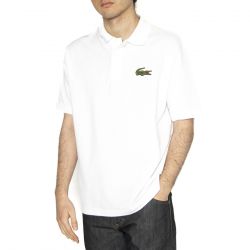 Lacoste-Maglietta M/C 001 Polo Shirt White - Polo Uomo Bianca con Logo
