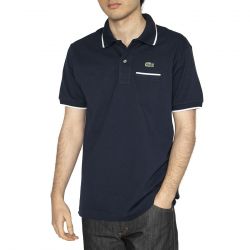 Lacoste-Maglietta M/C HHW Polo Shirt Blue - Polo Uomo Blu