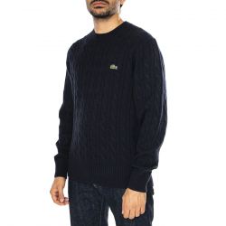 Lacoste-Pullover AH2924-166 - Maglione Girocollo Uomo Blu
