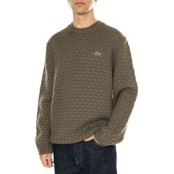 Lacoste-Pullover AH3223-BMY Green - Maglione Girocollo Uomo Verde