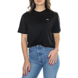Lacoste-T-Shirt 031 Black - Maglietta Girocollo Donna Nera