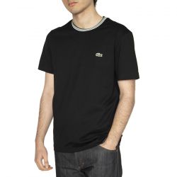 Lacoste-T-Shirt 031 Black - Maglietta Girocollo Uomo Nera