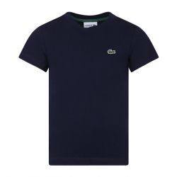 Lacoste-T-Shirt 166 Blue - Maglietta Girocollo Bambini Blu