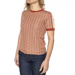 Lacoste-T-Shirt GTI Brown - Maglietta Girocollo Donna Marrone