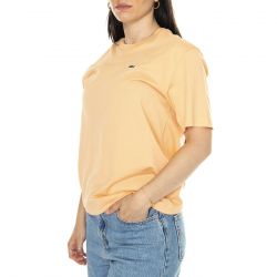 Lacoste-T-Shirt IXY Orange - Maglietta Girocollo Donna Arancione