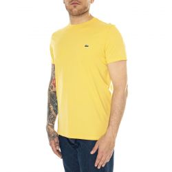 Lacoste-T-Shirt IY1 Yellow - Maglietta Girocollo Uomo Gialla